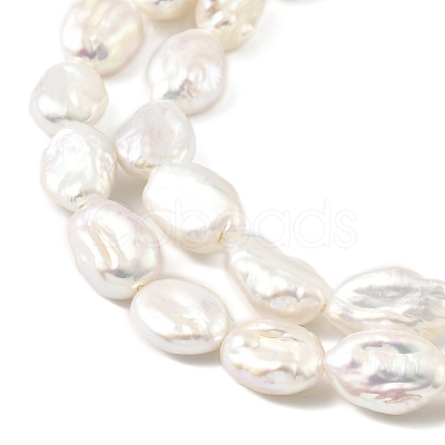 Baroque Natural Keshi Pearl Beads Strands PEAR-B004-14A-01A-1