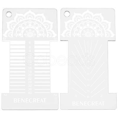 1Set Acrylic Tool for Spinning & Winding Yarn DIY-BC0013-86C-1