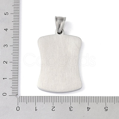 304 Stainless Steel Pendants STAS-O008-01I-1