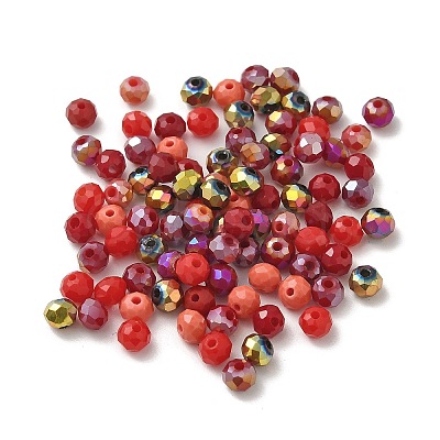 Electroplate Glass Beads GLAA-D020-01D-1