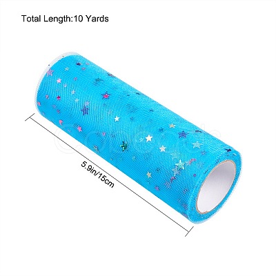 Star Sequin Deco Mesh Ribbons OCOR-P010-F09-1