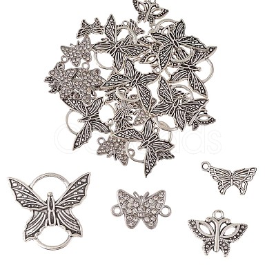 32Pcs Alloy Pendants & Links Connectors JX210A-1