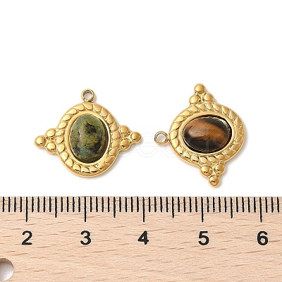 Natural Mixed Stone Pendants STAS-F312-11G-1