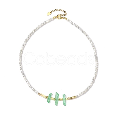 4Pcs 4 Styles ABS Plastic Imitation Pearl Beaded Necklaces NJEW-JN04859-1