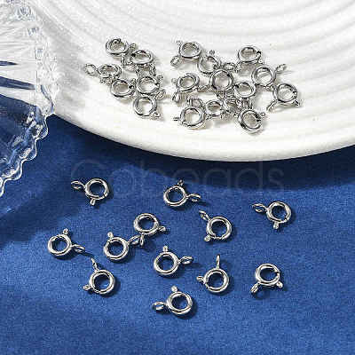 SHEGRACE Brass Spring Ring Clasps XGRPCN623-017P-1