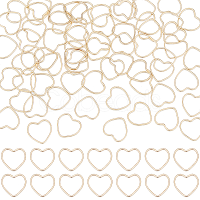 80Pcs Brass Linking Rings KK-BBC0008-67-1