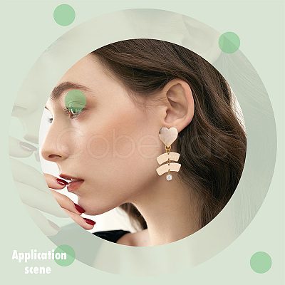16Pcs Brass Stud Earring Findings KK-DC0001-30-1
