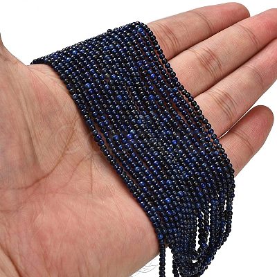 Dyed Natural Lapis Lazuli Beads Strands G-H317-A01-1