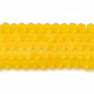 Imitate Austrian Crystal Frosted Glass Beads Strands EGLA-A039-T2mm-MD22-1