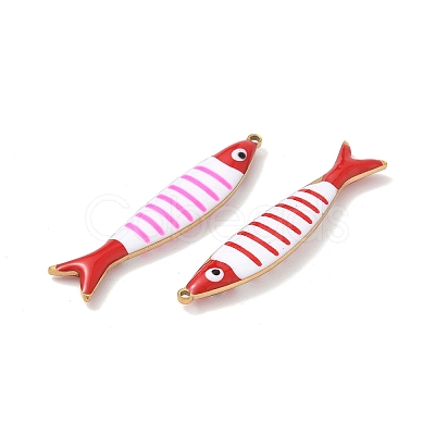 201 Stainless Steel Enamel Pendants STAS-C138-02A-G-1