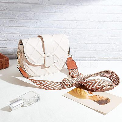 Stripe Pattern Adjustable Cotton Bag Strap AJEW-WH0254-63A-1