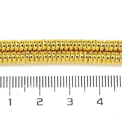Electroplated Synthetic Non-Magnetic Hematite Beads Strands G-H020-F01-02-1