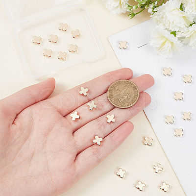 60Pcs Brass Beads KK-BC0015-38-1