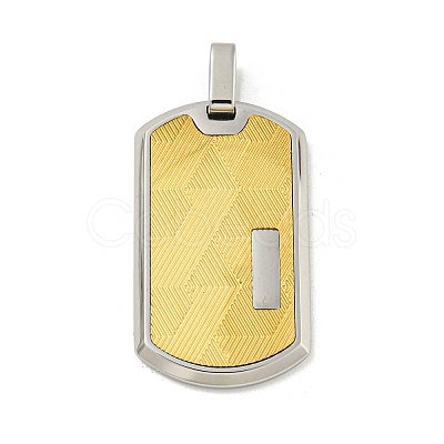 Ion Plating(IP) 304 Stainless Steel Pendants STAS-F307-15G-1