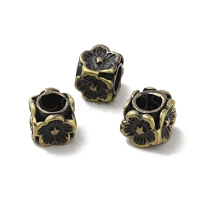 Tibetan Style Rack Plating Brass Beads KK-Q805-45AB-1