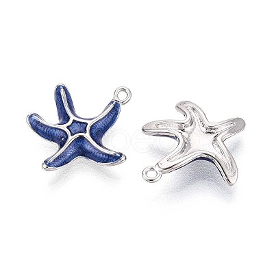 Brass Enamel Pendants KK-T071-31P-1