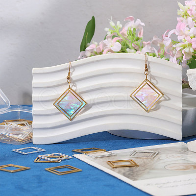 40Pcs 2 Colors Brass Pendants KK-CA0003-82-1
