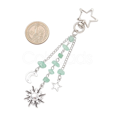 Gemstone Chip Keychains KEYC-JKC01416-1