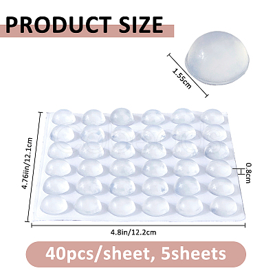 EPDM Nail Protection Self Adhesive Stickers DIY-FH0010-11B-1