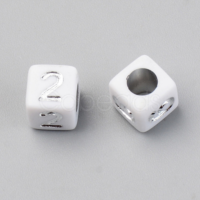 PVD Vacuum Plating Acrylic Beads PACR-T010-004S-1