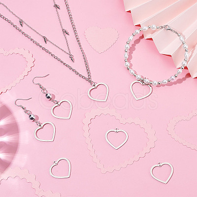 201 Stainless Steel Pendants STAS-DC0010-38-1
