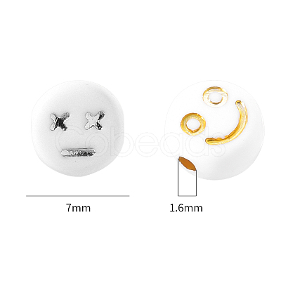 Opaque White Acrylic Beads MACR-YW0001-21B-1
