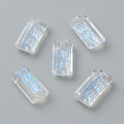 Embossed Glass Rhinestone Pendants GLAA-J101-07A-001MO-1