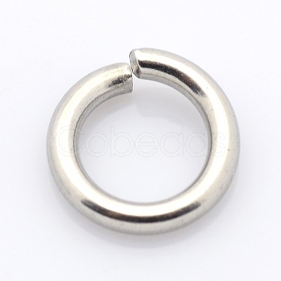 Tarnish Resistant 304 Stainless Steel Open Jump Rings STAS-E067-09-7mm-1
