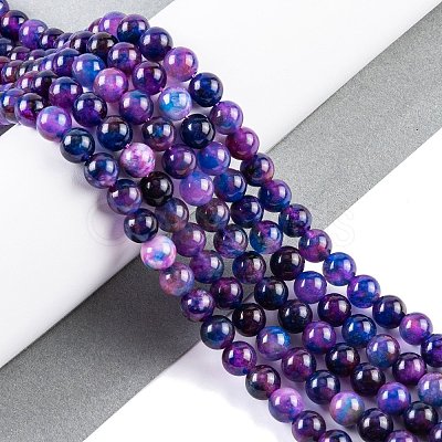 Natural Malaysia Jade Beads Strands G-A146-8mm-C10-1