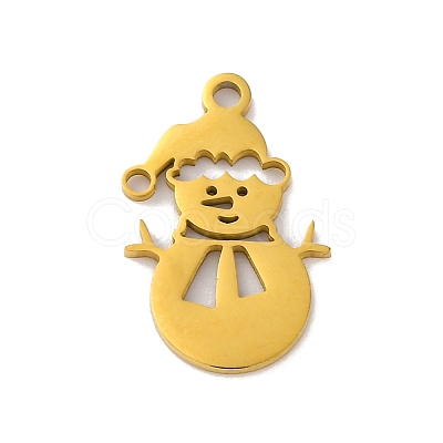 Christmas 201 Stainless Steel Pendants STAS-Q015-09G-1