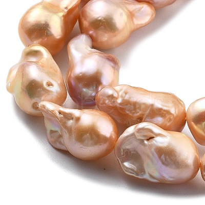 Natural Nucleated Pearl Beads Strands PEAR-B004-15C-04E-1