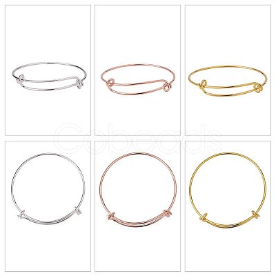 Adjustable Brass Bangles Making BJEW-BC0002-03-1