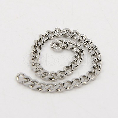 Tarnish Resistant 304 Stainless Steel Twisted Chains CHS-K001-20B-1