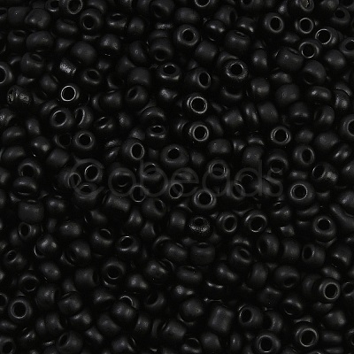Frosted Opaque 8/0 Glass Seed Beads SEED-R029-3mm-A07-1