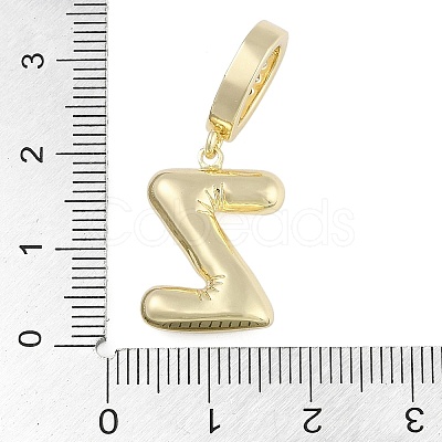 Brass Micro Pave Clear Cubic Zirconia Pendants KK-M289-01Z-G-1