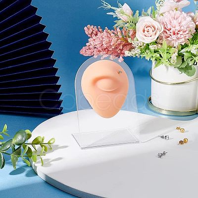 Soft Silicone Eye Flexible Model Body Part Displays with Acrylic Stands ODIS-WH0002-24-1
