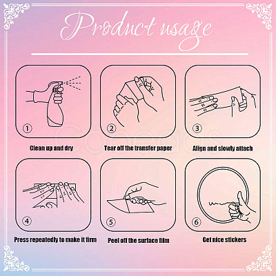 Waterproof Reflective Plastic Mirror Stickers DIY-WH0668-009-1