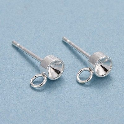 304 Stainless Steel Stud Earring Findings STAS-H410-04S-A-1