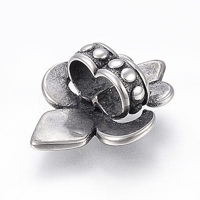 304 Stainless Steel Slide Charms/Slider Beads STAS-I091-28AS-1