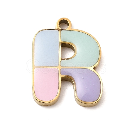 304 Stainless Steel Pendants STAS-K297-09R-G-1