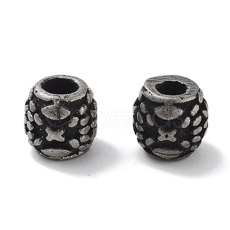 Column 304 Stainless Steel Beads Hand Polished STAS-M057-49B-AS-1