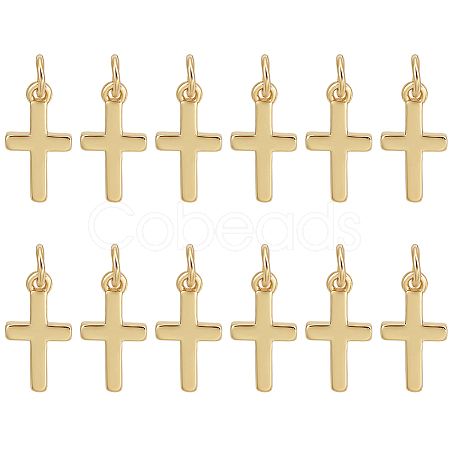 12Pcs Brass Pendants KK-BC0014-80G-1