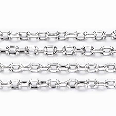 Tarnish Resistant 304 Stainless Steel Cable Chains CHS-H009-22P-1