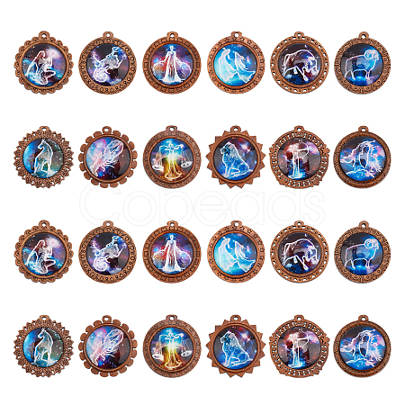 Glass Pendants WOOD-NB0001-63B-1