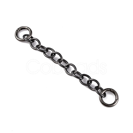 Aluminum Alloy Cable Chain Purse Extender Chains FIND-WH0005-94C-1