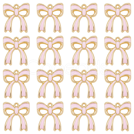 80Pcs Rack Plating Alloy Enamel Pendants ENAM-SC0006-72A-1