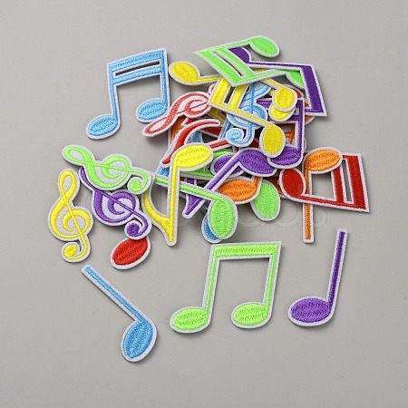 30Pcs Polyester Clothing Iron on Sew on Patches PATC-WH0028-030-1