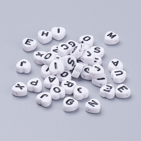 Acrylic Horizontal Hole Letter Beads X-MACR-PB37C9679-2-1