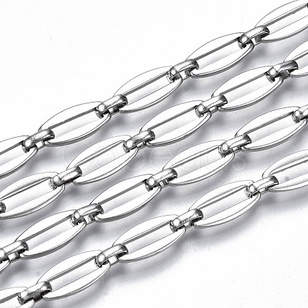 Tarnish Resistant 304 Stainless Steel Link Chains CHS-T003-18P-NF-1