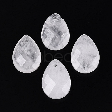 Natural Quartz Crystal Pendants G-N362-13G-1